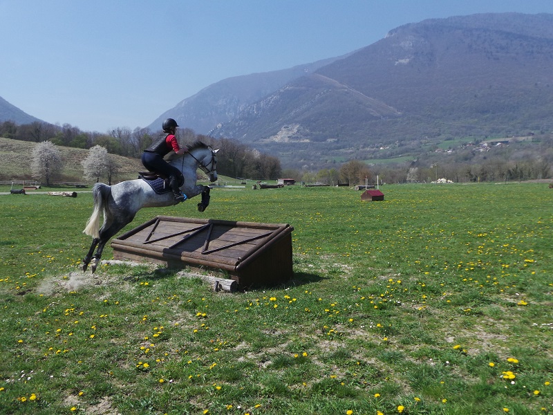 NAZIRAH DU SIARD adore le saut d'obstacle avec SOPHIE et CHRISTINE...